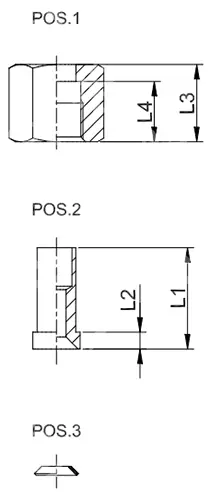 matice + adaptér + těsnění CASTEL 5/8